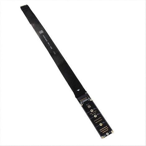 Cable d'extension M.2 NVMe SSD PCIe 4.0 x4 à clé M, transfert de données haute vitesse, flexible, pour SSD M.2 NGFF B (1/5)