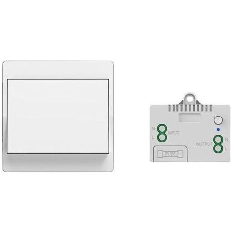 Interrupteur mural sans fil et autonome – Fonctionne sans pile, étanche IP67, idéal pour salle de bain ou extérieur – 1 unité (1/5)