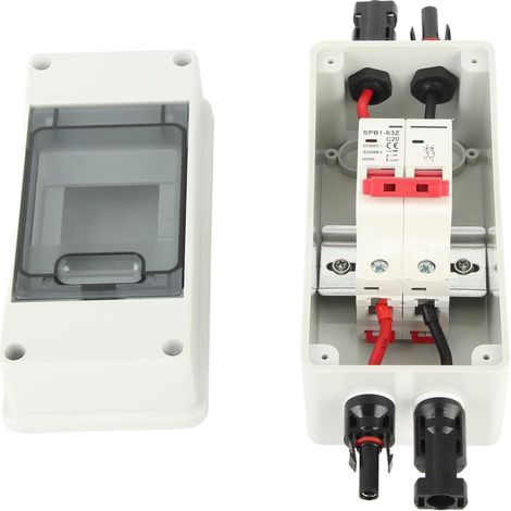 Sectionneur Solaire Disjoncteur 20A DC500V Protection IP65 pour Systèmes Photovoltaïques et Installations de Camping-cars Micro Disjoncteur Compact pour Énergies Renouvelables (1/5)