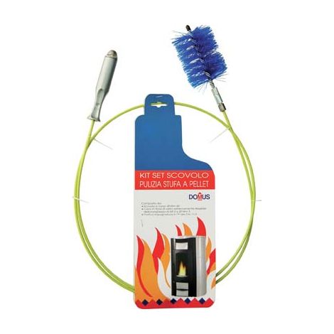 SCOVOLO KIT PULIZIA STUFA PELLET DOMUS - MM 80 H.MT 2,00- 1 confezioni