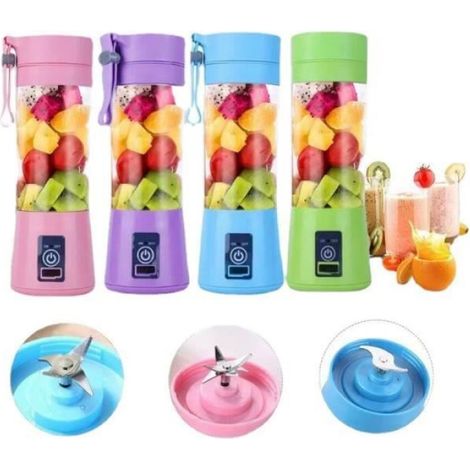 Presse-Fruits - Electrique Portable USB - 380 ml - Vitesses Réglables - 1 Unité (1/4)