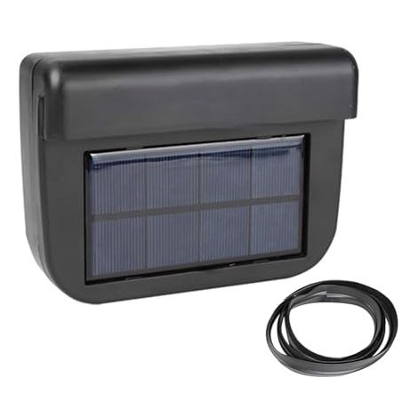 Enfriador solar: ventilador de ventilación eficiente para coche, ventilador portátil  Ventilador solar para ventana de coche, instalación