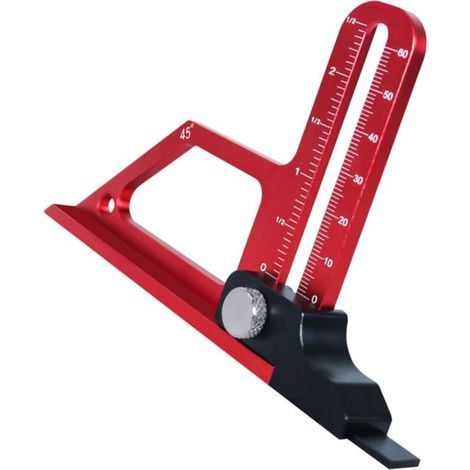 Bardusch-Jauge De Hauteur Pour Scie à Table Réglable Outil De Mesure De Profondeur Accessoire De Travail Du Jauge Étagée (1/5)