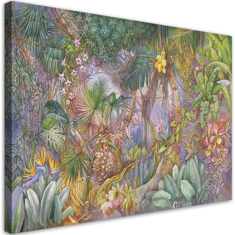 Tableau sur toile Jungle profonde 100x70 (1/5)