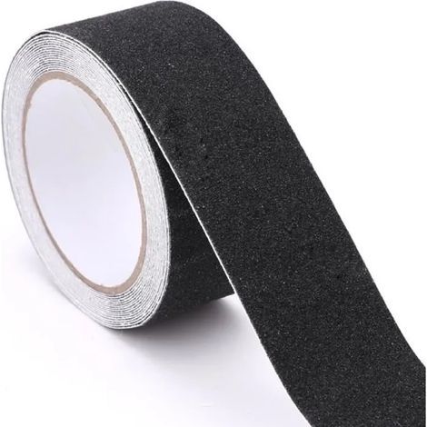 Bande Antidérapante Noir 10m x 50mm Ruban Auto-Adhésif Idéal pour Escaliers. Rampes et Zones Humides. Sécurité Intérieure et Extérieure (1/5)