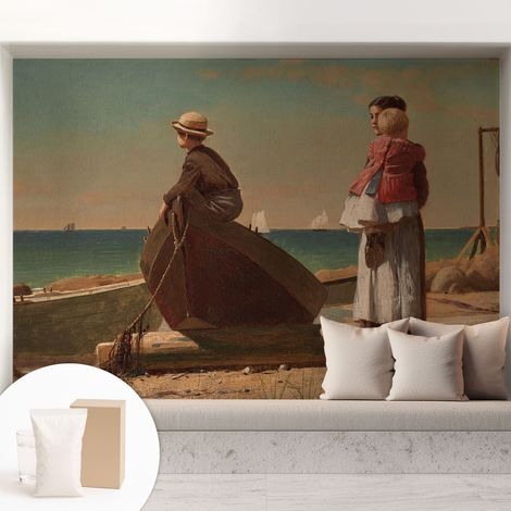 Carta Da Parati - Non Tessuto - Con Colla Inclusa - Per Interni - Ecologica - Con Ingresso - Soggiorno Scena marinara 208x146 cm (1/5)