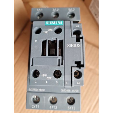 3RT2036-1AF00 , 110V , 51A , 22kW , SIEMENS Contactor
