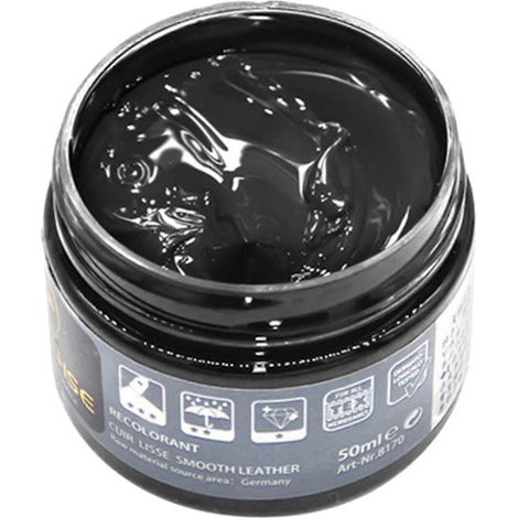 Baume recolorant pour cuir, raviveur de couleur pour cuir, réparateur de rayures pour cuir, rénovateur de cuir pour canapés, peinture pour cuir. Couleur : Gris foncé. (1/4)