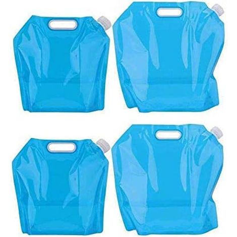 4, x, bidón de agua, plegable, portátil, plegable, agua potable, depósito de agua