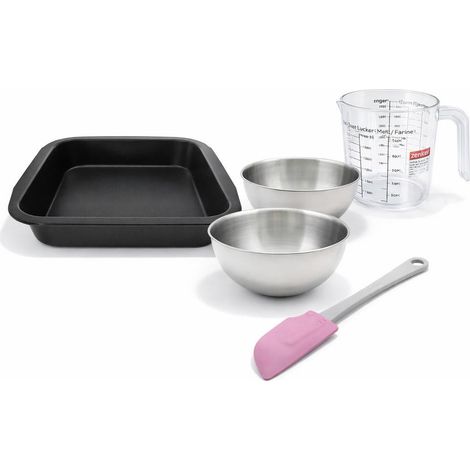 Set de 5 ustensiles de pâtisserie moule à gâteaux bol spatule pâtisserie et verre doseur Spécial créative Spécial créative Zenker Spécial créative (1/5)