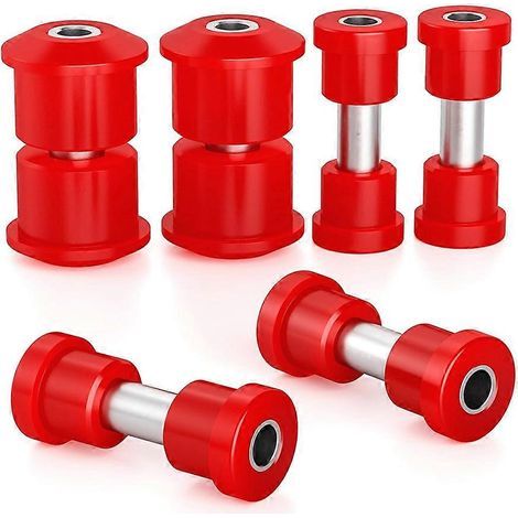 Kit de silentblocs arrière compatible avec les voiturettes de golf EZGO RXV (modèles 2008 et ultérieurs), comprenant ressorts, silentblocs de suspension et douilles. Références : 620160, 624030, 62016 (1/5)