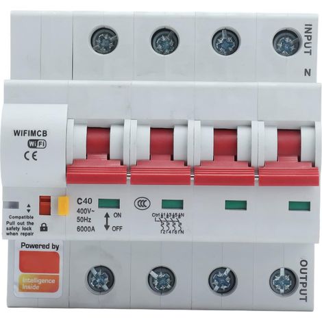 Disjoncteur, Commutateur à Distance WiFi 4P AC 400 V avec Verrouillage de sécurité pour la Maison (40A) (1/5)