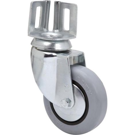 rueda giratora pletina angular 16bh80cp-pgi poliamix-goma gris eje liso