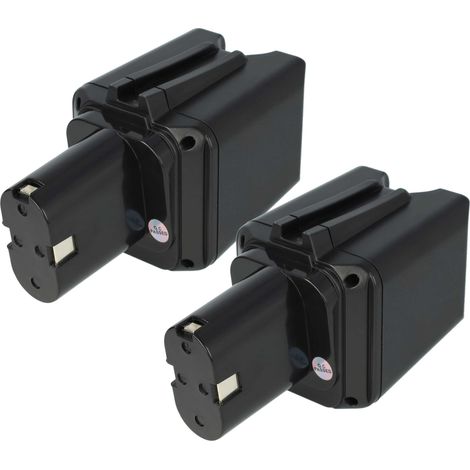 vhbw 2x Batterie compatible avec Bosch série PSR 1º géneration outil électrique (2500 mAh, NiMH, 9,6 V)
