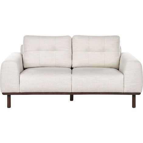 Sofa 2-Sitzer LAURILA Stoff Hellbeige