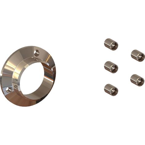 Lot Départ Muraux Fixes pour Garde Corps modèle NICE - Finition INOX (1/2)