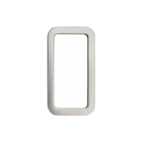 KWS Muschelgriff eckig 120x65mm, selbstklebend, Schiebetürmuschel Aluminium Edelstahl Effekt (1/5)