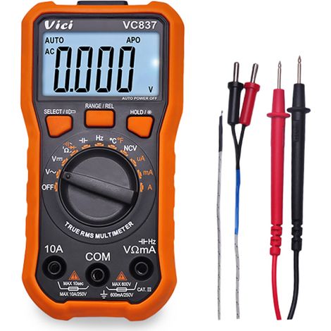 Vici Mini Digitalmultimeter LCD NCV True RMS DC/AC Spannungs- und Widerstandsmessgerät