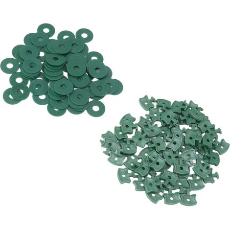 Clips helicoidales y arandelas de 100 piezas para invernaderos, sujetadores adhesivos fuertes para plástico de burbujas de invernadero (1/5)