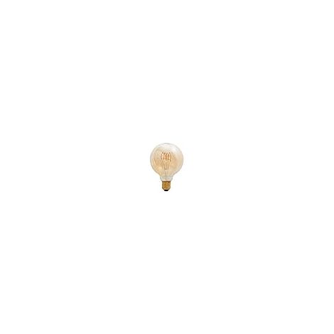 Lampadina e27 (spessa) globo classico decolorato dimmerabile d125 5w 1800k 280lm ambra-a