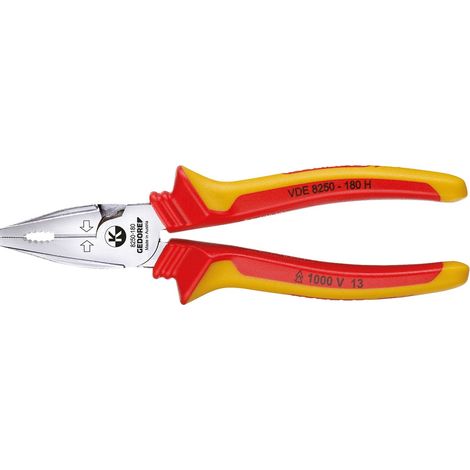 VDE 8250-180 H VDE-Kraft-Kombinationszange mit Hüllenisolierung 180 mm (1/5)