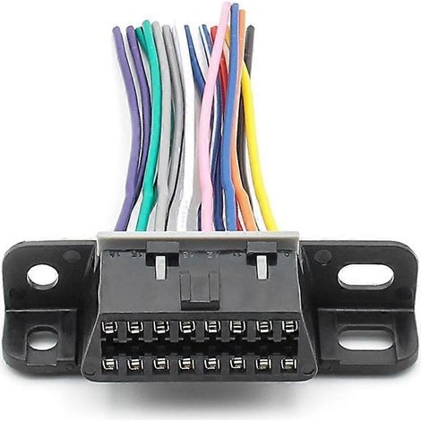 16-poliges J1962F OBD2 OBDII-Buchsen-Verlängerungskabel für Diagnosegeräte, 10 cm