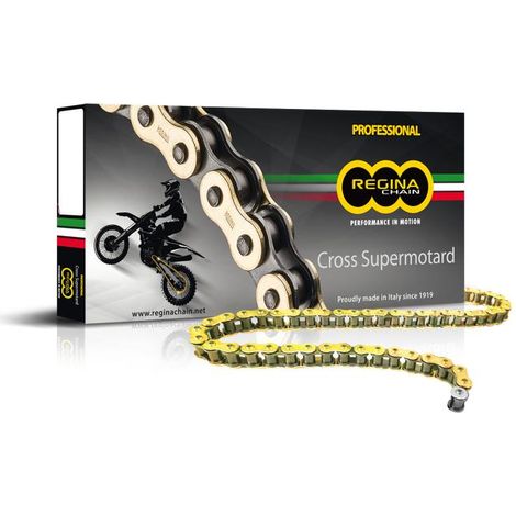 Chaine 428-RX3 - 134 Maillons Sans Joints Toriques - CROSS SUPERMOTARD