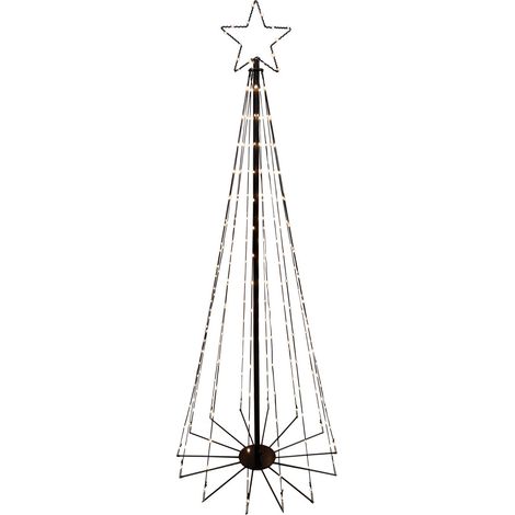 TrendLine LED Tannenbaum warmweiß mit Timer & 8 Funktionen 180 cm 240 LED