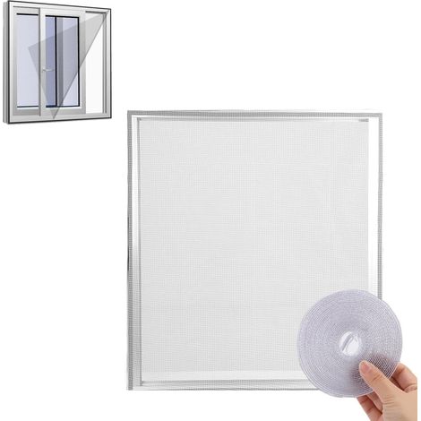 Maille Ultra Fine Moustiquaire, Moustiquaire Fenêtre 150 200CM, Moustiquaire en Gaze, Filet Moustiquaire Anti-Insectes Mouches, sans Perçage Moustiquaire avec Bande Adhésive (1/5)