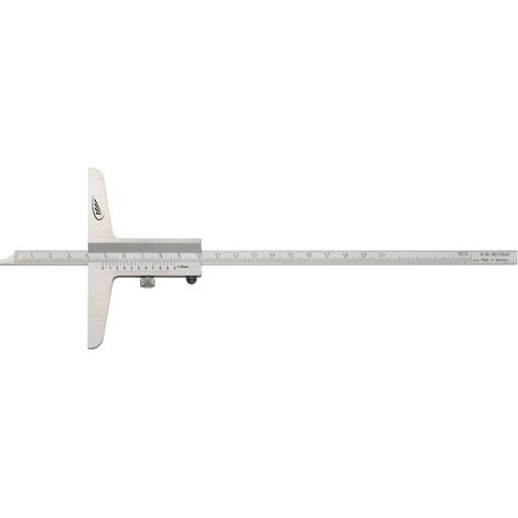 HELIOS  PREISSER  Calibrador  de  profundidad  DIN  862  200mm  carril  recto  8x3mm  -  282502 (1/2)