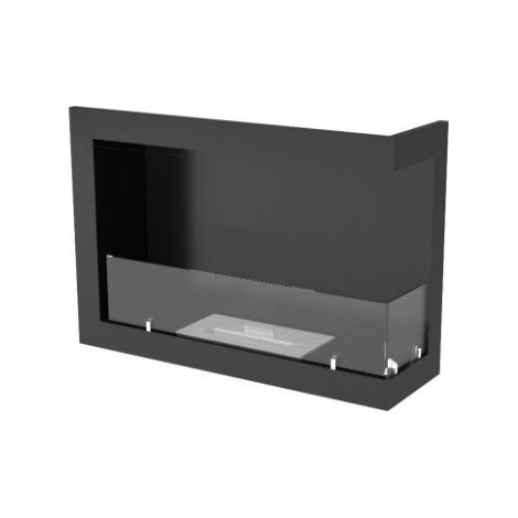 Cheminée BIOETHANOL MURALE 80 CM coin droit (1/3)