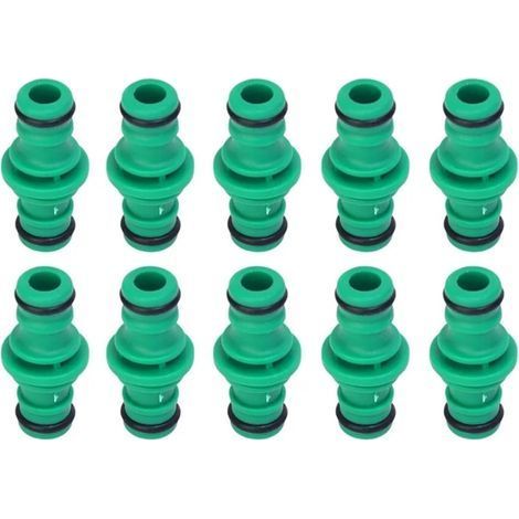 Rallonge de tuyau à double prise for lavage de voiture, tuyau de jardin, raccord rapide for irrigation, arrosage, plomberie(10pcs) (1/5)