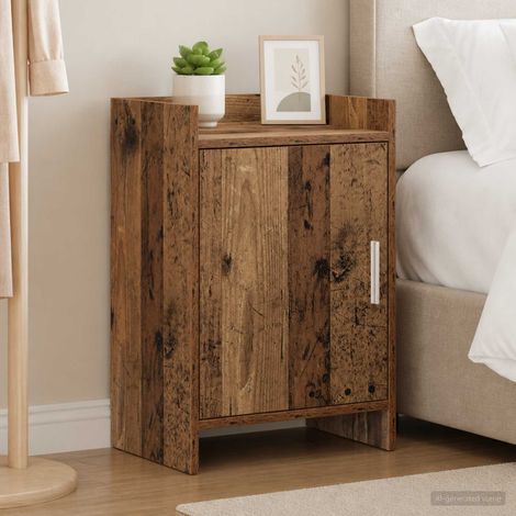 vidaXL Bedside Tables 2 pcs Old Wood 40 x 30 x 60 cm Engineered Wood (1/5)