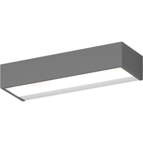 Applique moderno top light bios 1213 30 led switch 1320lm alluminio illuminazione modulo integrato, finitura metallo antracite