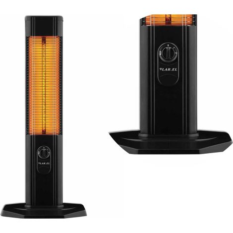 NERA STUFA STUFETTA ELETTRICA CARBONIO TORRETTA 2000W TELECOMANDO LAREL