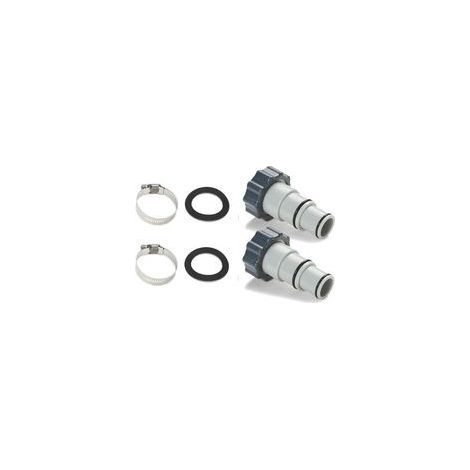 Lot de 2 Adaptateurs Tuyau Piscine Intex, Raccord Pompe pour Tuyaux Ø 32 mm et 38 mm, Connecteur Universel Robuste (1/4)