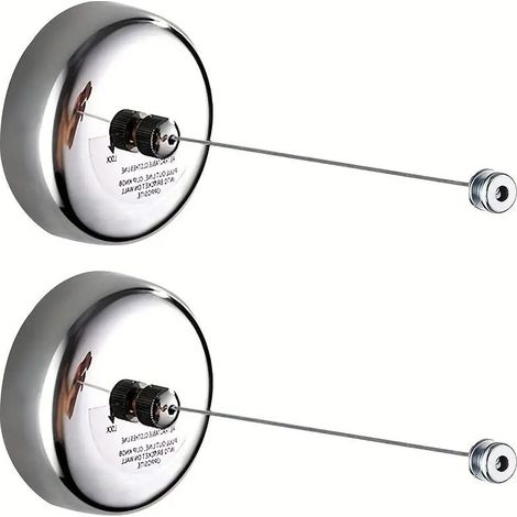 Tendedero telescópico de acero inoxidable (2 piezas) – Cable de acero de 2,8 m – Alta calidad (1/5)