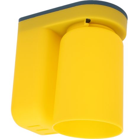 Toothbrush Cup Holder Multipurpose Modern Simple Design Space Saving Wall Mounted Toothbrush Holder with Cup Yellow (1/5)
