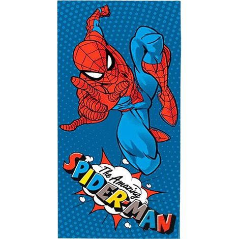 Spiderman Strandlaken 70x140 cm Bleu/Katoen (1/2)