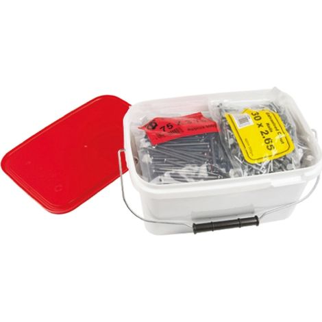 Clous Clou cranté, de couvreur, découpé-forgé, à tête ronde RS PRO, long. 13 mm, 20 mm, 25 mm, 30 mm, 50 mm, 65 mm, 75 ( Prix pour 1 Kit ) (1/2)