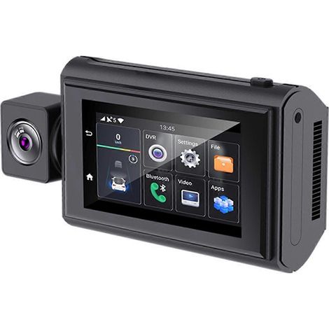 Cámara de 3 pulsos para espejo retrovisor, con navegación 4G Android 10.0, Bluetooth y WiFi. Capturador de vídeo. (1/5)