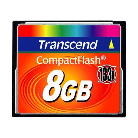 Memoria CompactFlash Transcend TS8GCF133 8GB MLC 50MB/s 133x Negra (1/5)