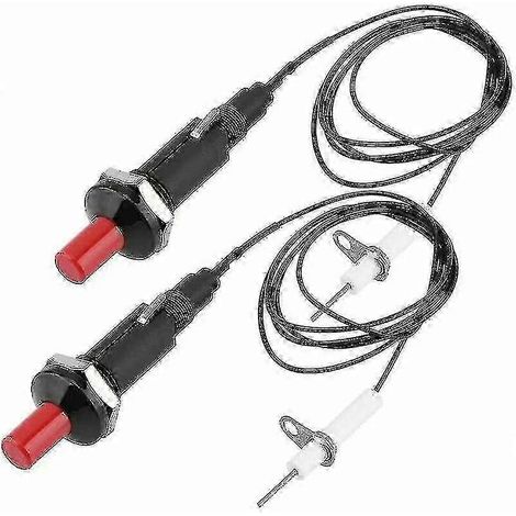 Allumeur piézoélectrique durable avec allumage par bouton-poussoir compatible avec les fours à gaz (1/5)