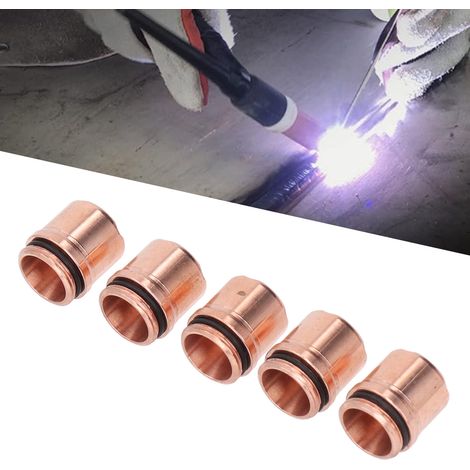 Une boîte de 5 pièces de capuchon de protection thermodynamique pour brûleur à plasma 9-8236 SL60100 PK/5 convient à une utilisation avec les torches de découpe Pemate. (1/5)