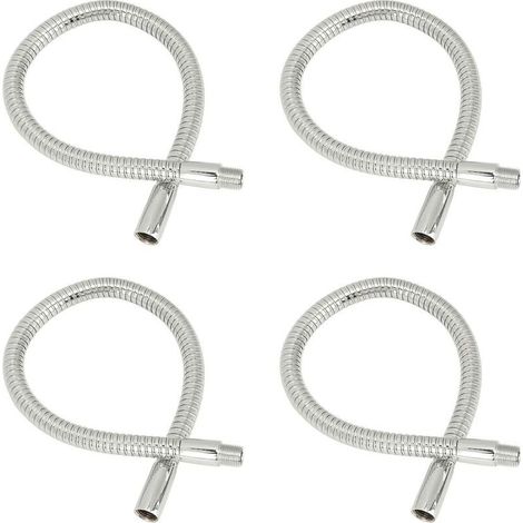 SJLERST 4 Pcs Lampe à Col de Cygne LED, Lumière de Table, Accessoires de Lampe, Tuyau en Métal Chromé de 35cm (1/5)