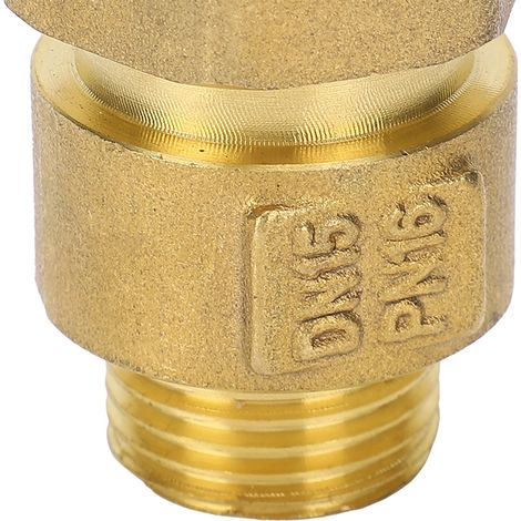 Clapet anti-retour en laiton, outil fileté de prévention du reflux à 1 voie, compteur d'eau à basse vitesse DN15x20