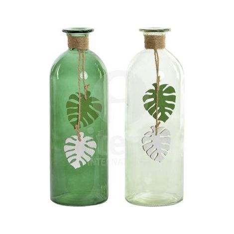 VASO DI VETRO TROPICALE