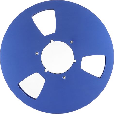 Bobine de bande son vide 1/4 pouce 10 pouces 3 trous pour enregistreur Nab en aluminium bleu (1/5)