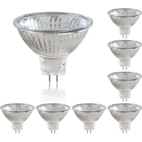 Acht 50W GU5.3 MR16 LED-Strahler, 12V, warmweißes Licht 2700K. (1/4)