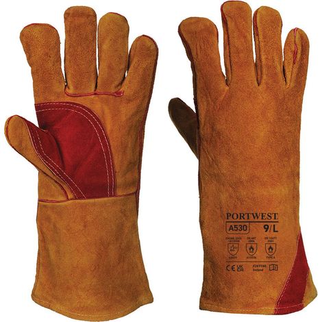 Gants soudeur renforcé Brun XL - Taille 10